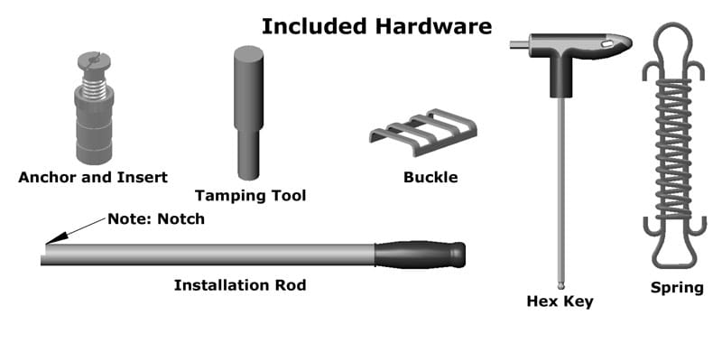 Swimming Pool Cover Deck Anchors