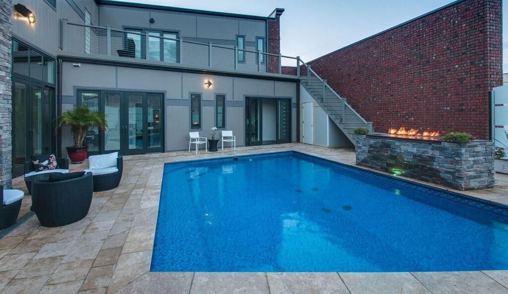 residential rooftop swimming pool