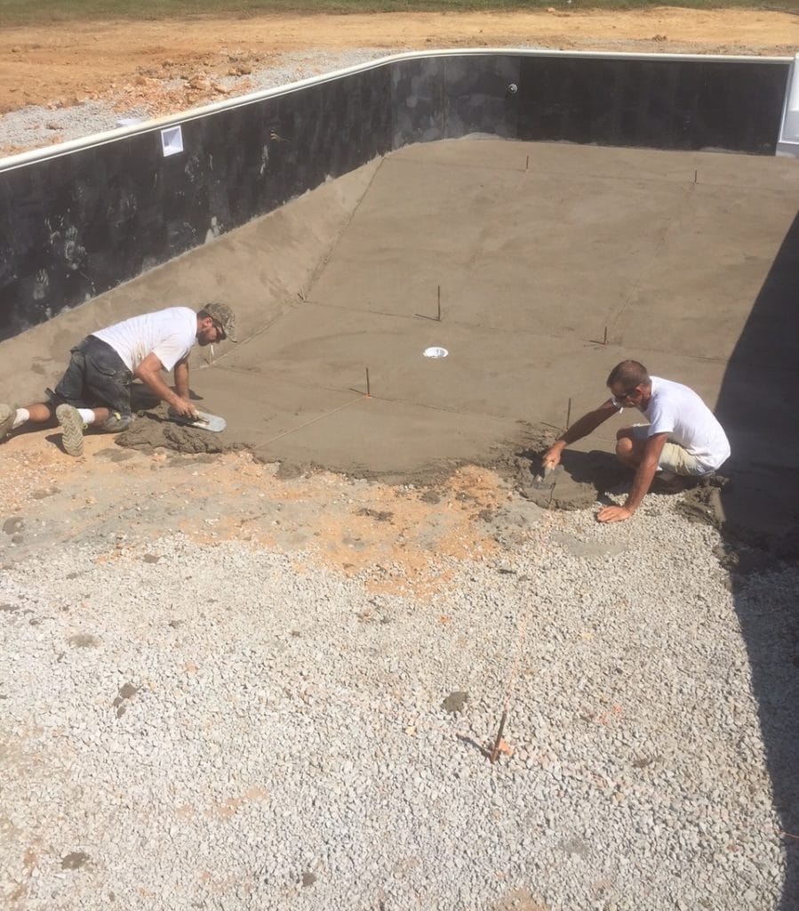 Finishing Pool Floor
