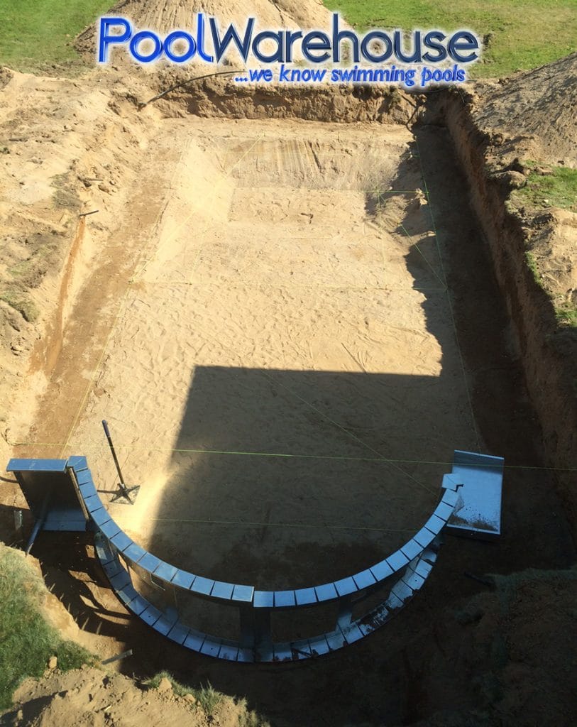 Roman End Steel Swimming Pool Kit Installation
