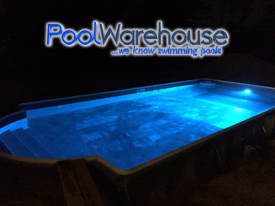 Roman End Steel Swimming Pool Kit Installation Pool At Night Lights