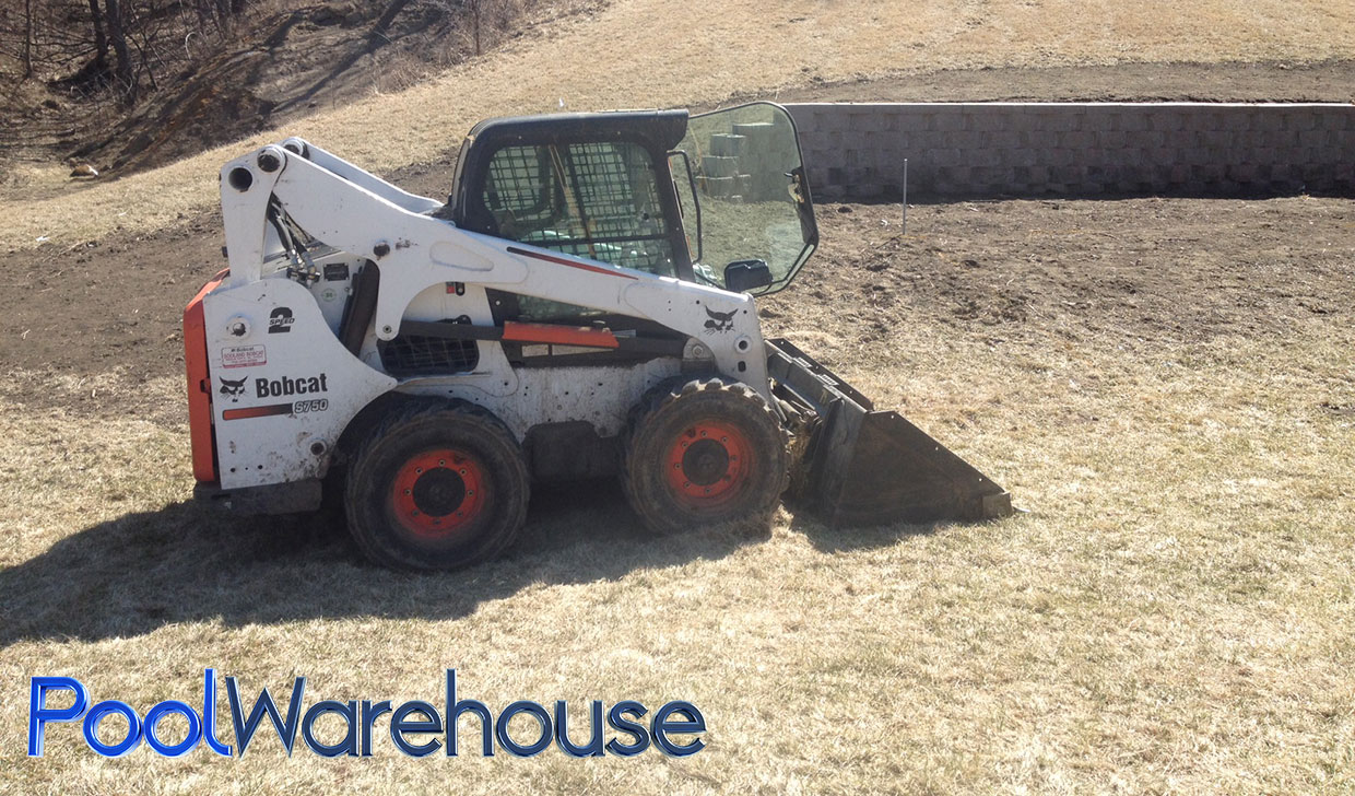 Our digger has arrived - will be excavating with this guy
