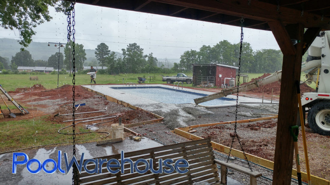 McWilliams Family Alabama Swimming Pool Kit Construction Photos