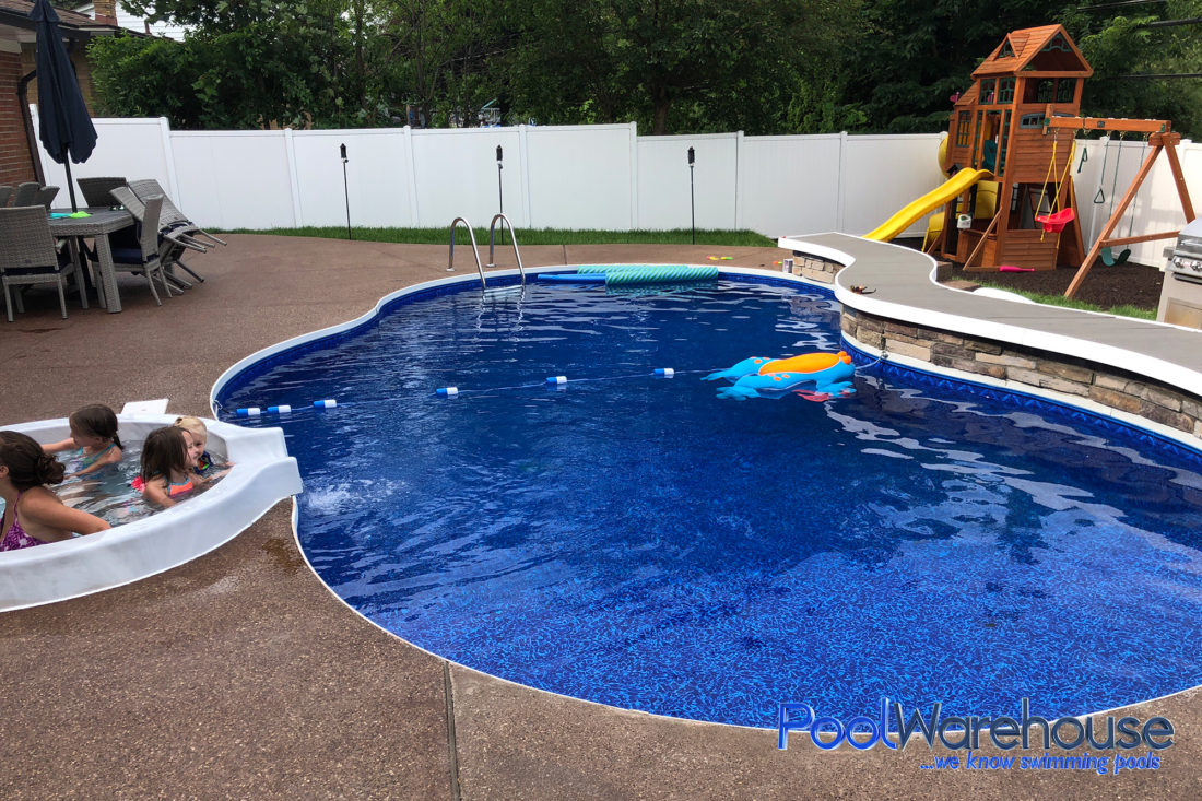 Wilds Family Michigan Swimming Pool Kit Construction