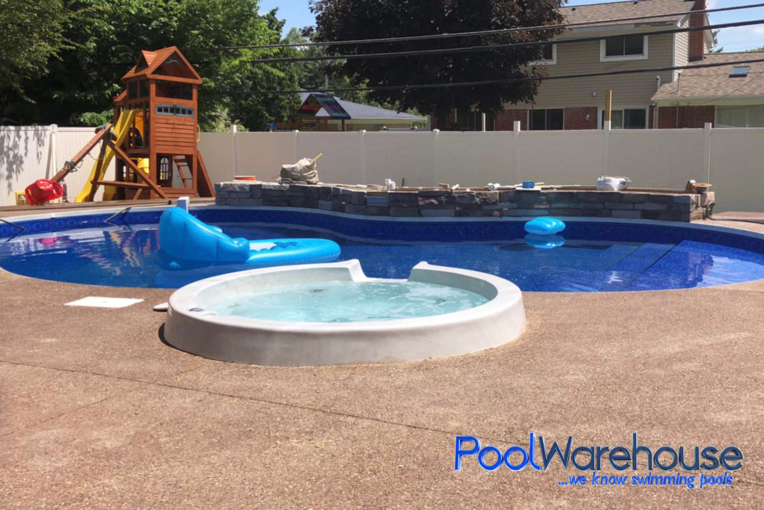 Wilds Family Michigan Swimming Pool Kit Construction