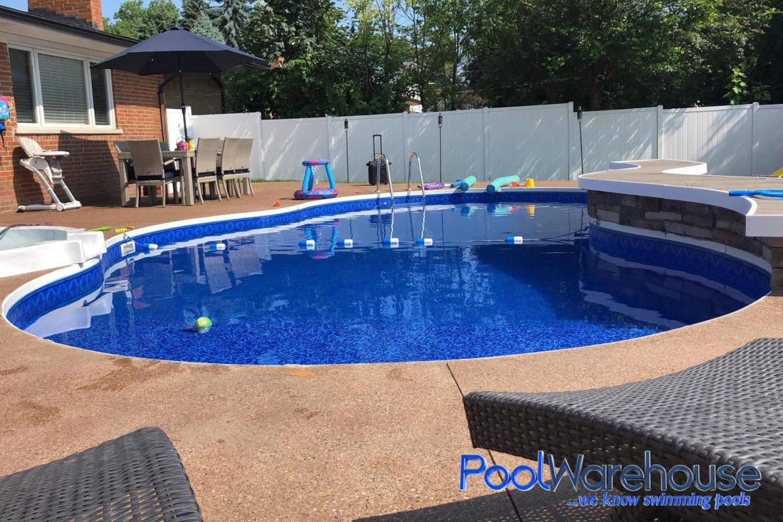 Wilds Family Michigan Swimming Pool Kit Construction