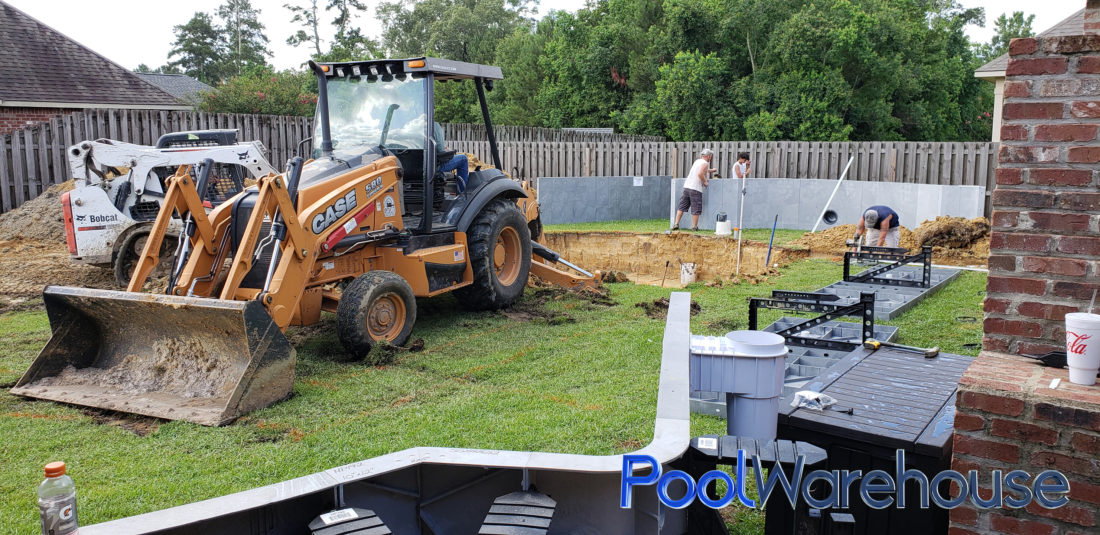 Fillingame Louisiana Inground Pool Kit Construction