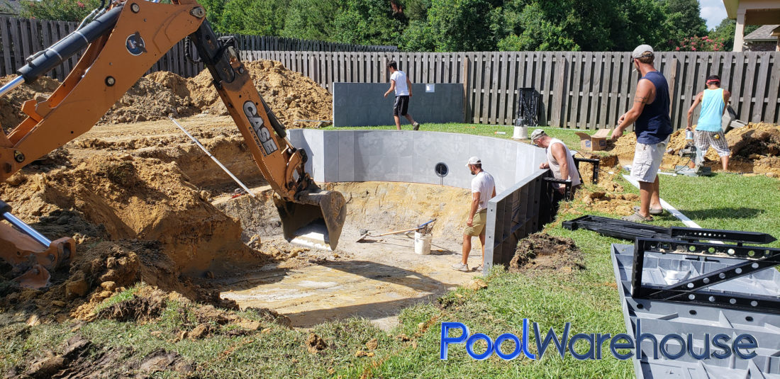 Fillingame Louisiana Inground Pool Kit Construction