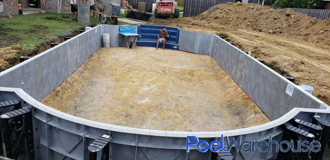 Fillingame Louisiana Inground Pool Kit Construction