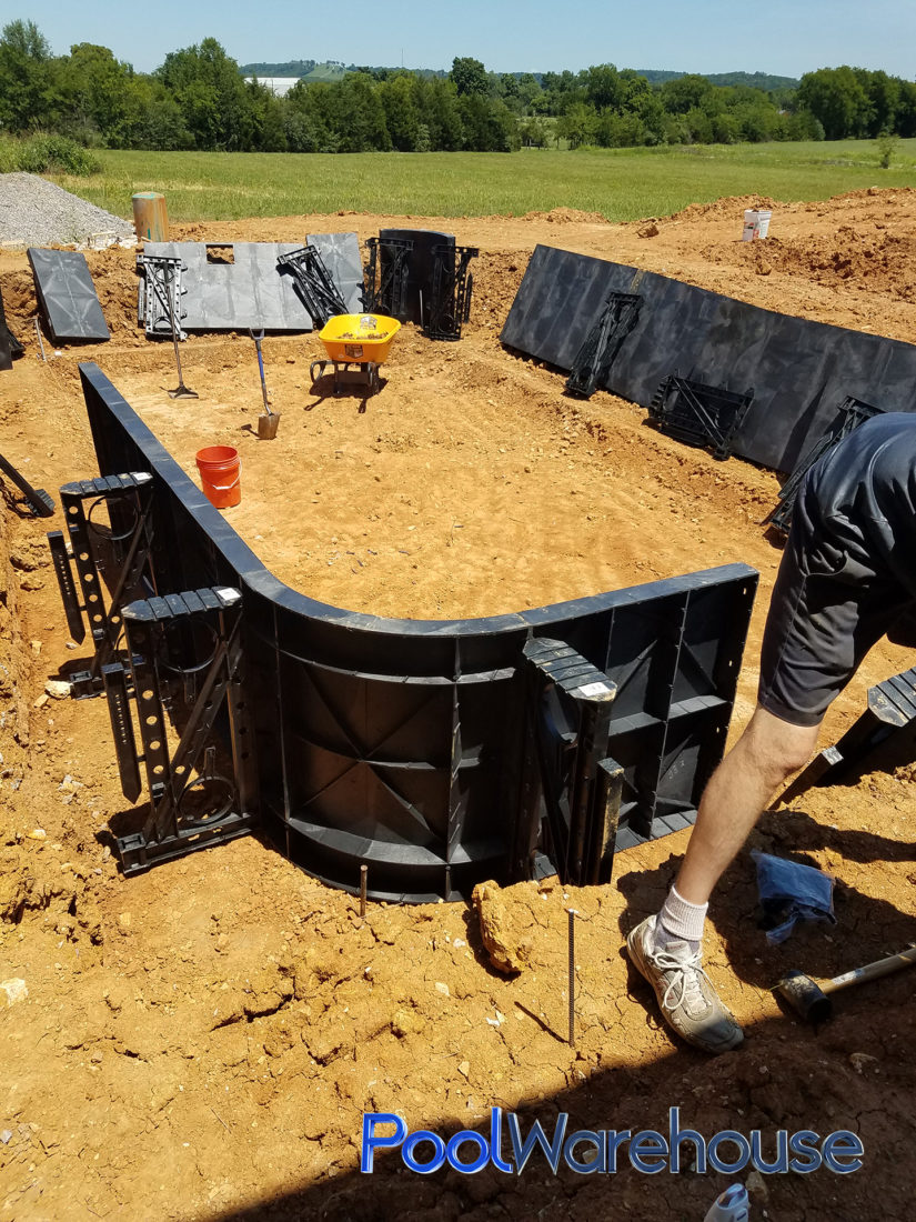 House Tennessee Inground Pool Kit Construction