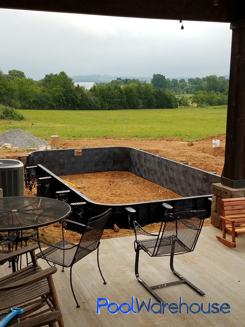 House Tennessee Inground Pool Kit Construction