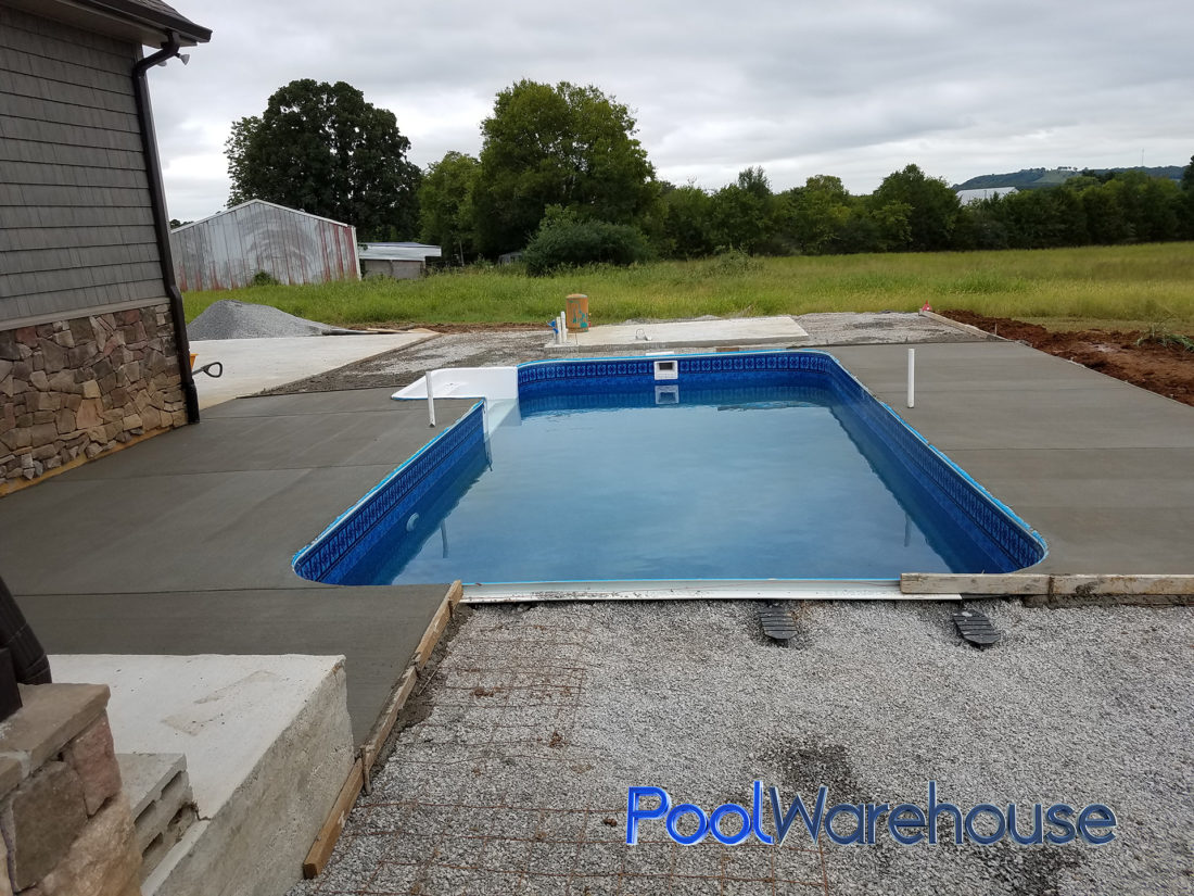 House Tennessee Inground Pool Kit Construction