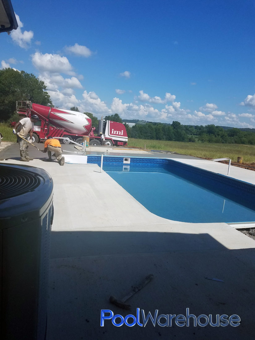 House Tennessee Inground Pool Kit Construction