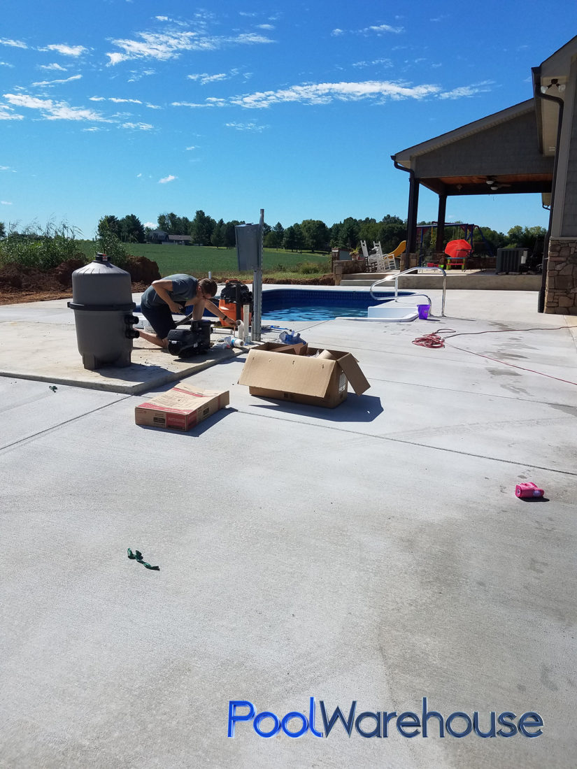 House Tennessee Inground Pool Kit Construction