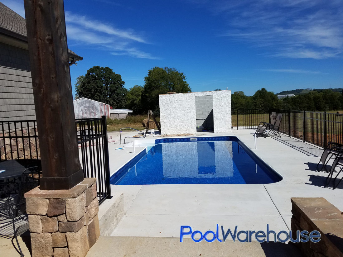 House Tennessee Inground Pool Kit Construction