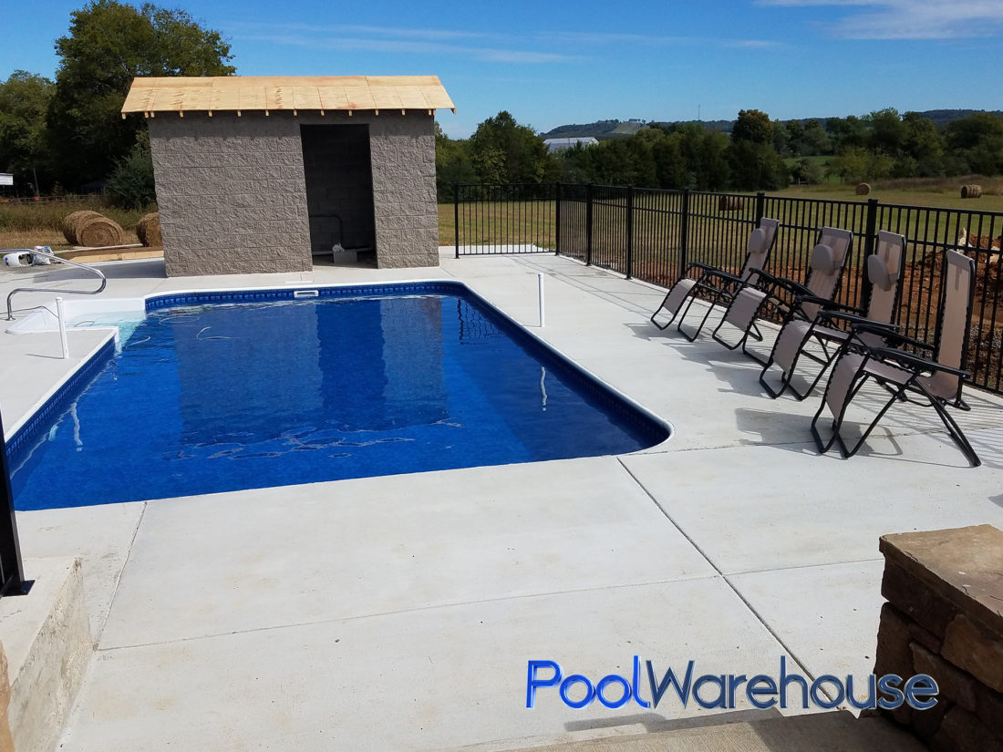 House Tennessee Inground Pool Kit Construction